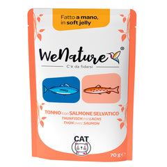 WENATURE GATTO BUSTA IN JELLY ADULTO TONNO & SALMONE SELVATICO 70 GR