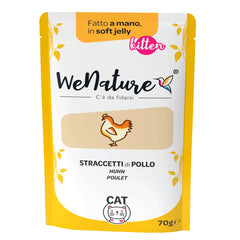 WENATURE GATTO BUSTA IN JELLY KITTEN STRACCETTI DI POLLO 70 GR