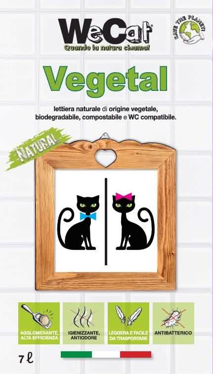 Letiera Naturale Vegetale WECAT GATTO - 10 KG