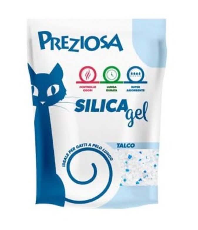 PREZIOSA GATTO LETTIERA IGIENICA SILICA GEL TALCO 6,5 KG