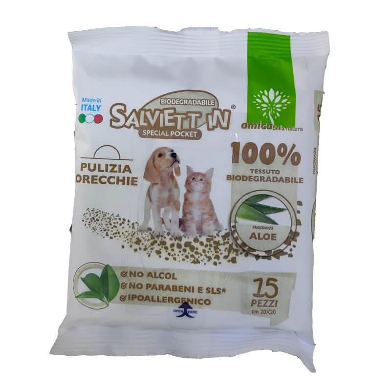 Salviette Special Pocket Igiene Orecchie con Aloe Vera - 15 Pz