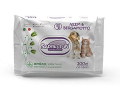 SALVIETT IN SALVIETTE IGIENICHE XXL BIODEGRADABILI CF. (100 PZ) NEEM & BERGAMOTTO