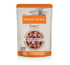 NATURES VARIETY GATTO ORIGINAL PATE ADULTO TACCHINO 70 GR