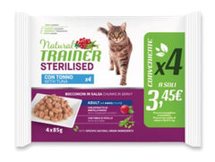 TRAINER GATTO NATURAL ADULTO STERILIZZATO TONNO FLOWPACK CF. (4X85) GR