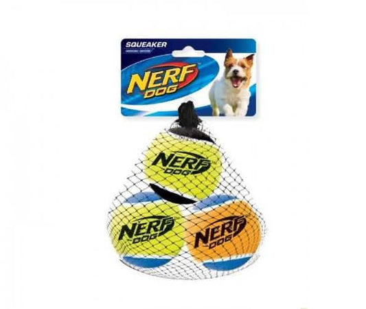 NERF GIOCO PALLA TENNIS SQUEK M 6.4CM 3PZ