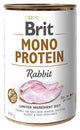 BRIT CARE CANE MONOPROTEIN RABBIT 400 GR - Cibo Naturale per Cani
