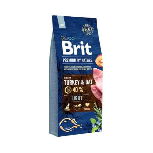 BRIT PREMIUM BY NATURE Cane Adulto Light Tacchino & Avena 15 kg