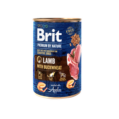 BRIT PREMIUM BY NATURE CANE LATTINA ADULTO SENSITIVE AGNELLO & GRANO SARACENO 400 GR