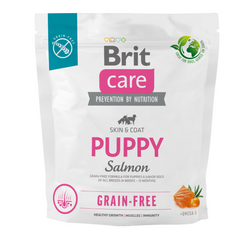 BRIT CARE CANE GRAIN FREE PUPPY SALMON 1 KG