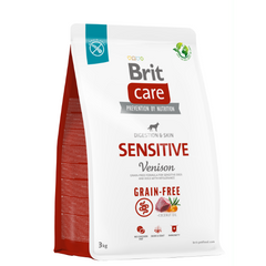 BRIT CARE CANE GRAIN FREE ADULT SENSITIVE VENISON 3 KG