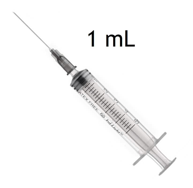 SIRINGA PIC STERILE  1ML 26GX 0.45X12.7 CONFEZIONE 100 PEZZI NEW