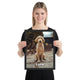 Poster personalizzato con la foto del tuo animale e il nome, cornice nera 30x40 cm
