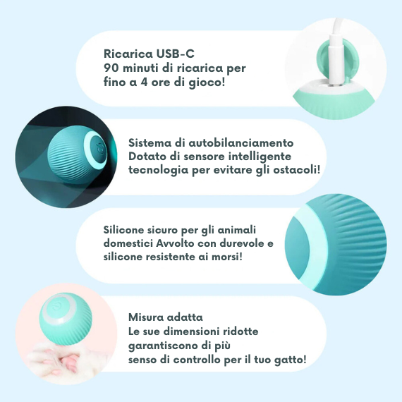 Giocattolo per Gatti-Cani Smart Ball